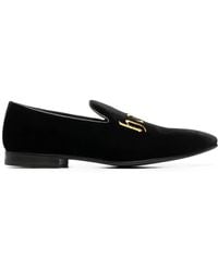 Philipp Plein - Mocasines de terciopelo con bordado - Lyst