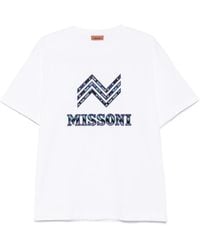 Missoni - Camiseta de algodón del cuello de la tripulación de - Lyst