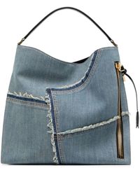 Tom Ford - Grand sac porté épaule en jean - Lyst