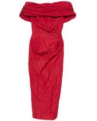 Magda Butrym - Midi Naked Shoulder Dress - Lyst