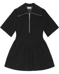 Ganni - Mini-Jurk Met Rits - Lyst