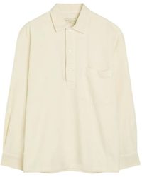 Officine Generale - Jordy Long-Sleeve Button-Placket Shirt - Lyst
