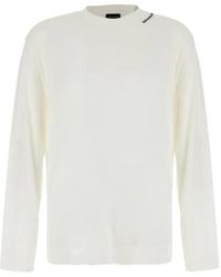 Emporio Armani - Logo-Embroidered Long-Sleeve T-Shirt - Lyst