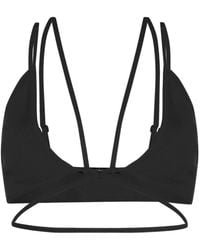 ANDREADAMO - Ribbed Strap-Detail Bra - Lyst