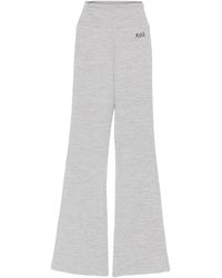 Sporty & Rich - Logo-Print Flared Leggings - Lyst