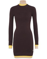 Fendi - Contrasting-Trim Dress - Lyst