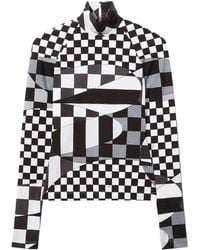 Emilio Pucci - Giardino-Print Long-Sleeve Top - Lyst