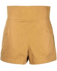 Ferragamo - High-Waisted Tailored Shorts - Lyst