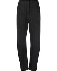 Emporio Armani - Virgin Wool Knitted Trousers - Lyst