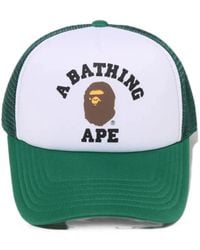 A Bathing Ape - Casquette College Ape À Empiècement En Résille - Lyst