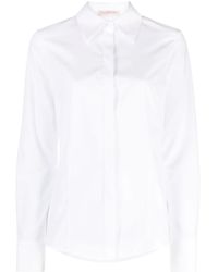 Valentino Garavani - Pointed-Collar Long-Sleeve Shirt - Lyst