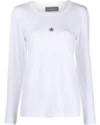 Lorena Antoniazzi - T-shirt Sagittarius con applicazione - Lyst