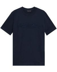 Brooks Brothers - T-Shirt Mit Logo-Stickerei - Lyst