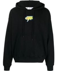 Off-White c/o Virgil Abloh - Arrows-Print Cotton Hoodie - Lyst