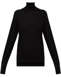 Jil Sander - Side-Slit Turtleneck Sweater - Lyst