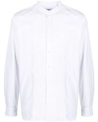 Aspesi - Pintuck-Detail Long-Sleeved Shirt - Lyst