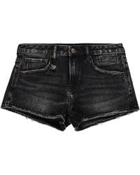 R13 - Effie Frayed-Edge Denim Shorts - Lyst