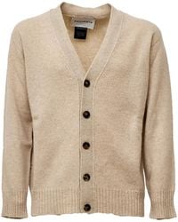 Amaranto - Distressed Cardigan - Lyst