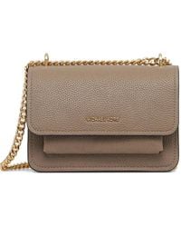 MICHAEL Michael Kors - Mini Claire Grained-Leather Shoulder Bag - Lyst