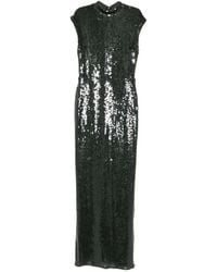 ROTATE BIRGER CHRISTENSEN - Robe Longue Ornée De Sequins À Col Montant - Lyst