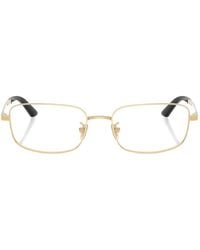 Versace - Rectangle-Frame Glasses - Lyst