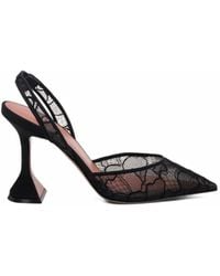 AMINA MUADDI - Holli Lace Sling 95-Lace Pumps - Lyst