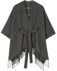 Burberry - Wool Tay Cape - Lyst