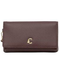Coccinelle - Small C-Me Logo-Plaque Pebbled Clutch Bags - Lyst
