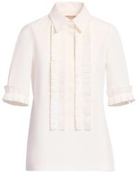 Elie Saab - Pleated Shirt - Lyst