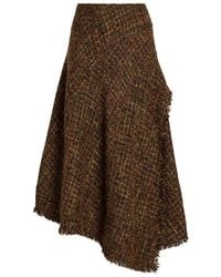 Proenza Schouler - Mid Layne Asymmetric Tweed Skirt - Lyst