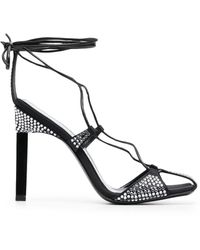 The Attico - Adele 105Mm Crystal-Embellished Sandals - Lyst