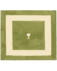 Ami Paris - Ami De Coeur Printed Scarf - Lyst