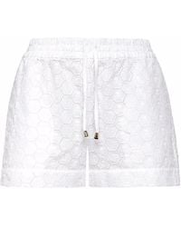 Philipp Plein - Logo-Embroidered Lace Shorts - Lyst