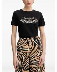 Twinset - Floral-Motif T-Shirt - Lyst