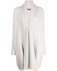 N.Peal Cashmere - Cardigan Mi-Long À Design Nervuré - Lyst