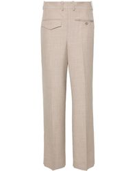 Victoria Beckham - Gerade Hose Aus Schurwolle - Lyst