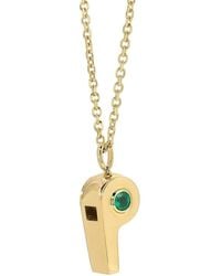 Anita Ko - 18K Whistle Emerald Necklace - Lyst