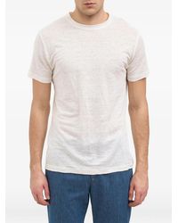 Daniele Alessandrini - Short-Sleeve Linen T-Shirt - Lyst