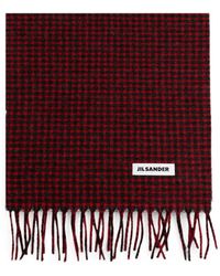 Jil Sander - Fringed Wool Scarf - Lyst