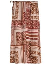 Scotch & Soda - Tile-Print Wrap Maxi Skirt - Lyst