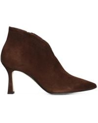 The Seller - Pointed-Toe V-Cut Ankle Boots - Lyst