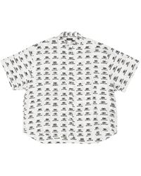 Balenciaga - Monogram-pattern Print Shirt - Lyst