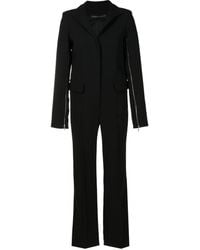 Gloria Coelho - Shawl-Collar Crepe Jumpsuit - Lyst