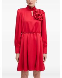 Fracomina - Flower Kleid mit Stehkragen - Lyst