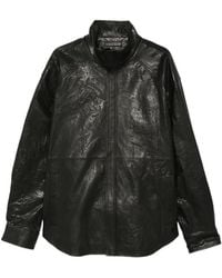 Juun.J - Crinkled Leather Jacket - Lyst