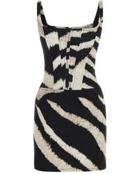 GIUSEPPE DI MORABITO - Morabito Minikleid mit Zebra-Print - Lyst