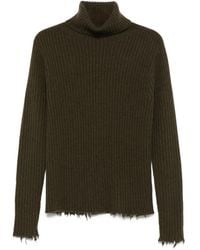Uma Wang - Geribbelde Trui Met Franje Afwerking - Lyst
