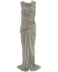 Rick Owens - Draped Maxi Dress - Lyst