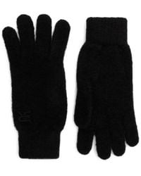 ERMANNO FIRENZE - Logo-Embroidered Knitted Gloves - Lyst