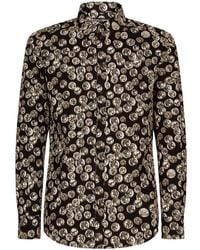 Dolce & Gabbana - Camisa con estampado gráfico - Lyst